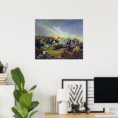 Die Guard-Hussars, die in Warschau angreifen Poster (Heimbüro)