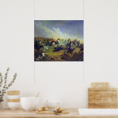 Die Guard-Hussars, die in Warschau angreifen Poster (Küche)