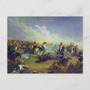 Die Guard-Hussars, die in Warschau angreifen Postkarte