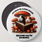 Die Guinea der Hasen unter den roten Pilzen Button (Vorne & Hinten)