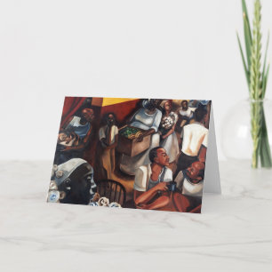 "Die Guinea-Henne got lose" Kwanzaa-Grußkarte Feiertagskarte