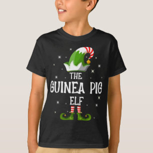 Die Guinea Pig Elf Familie passt Weihnachten T-Shirt