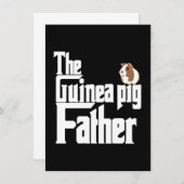 Die Guinea Pig Vater Dankeskarte (Vorne/Hinten)