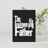 Die Guinea Pig Vater Dankeskarte (Stehend Vorderseite)