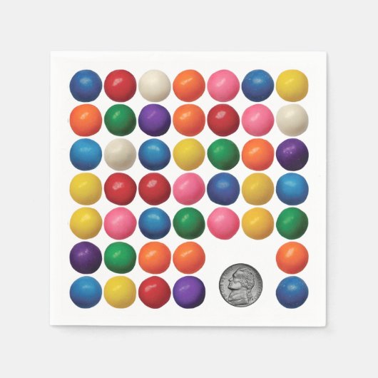 Die Gummiballmaschine Serviette (Vorderseite)