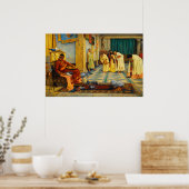 Die Günstlinge des Kaisers Honorius von Waterhouse Poster (Küche)