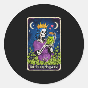 Die Gurkenprinzessin Tarotkarten Liebhaber Frauen Runder Aufkleber