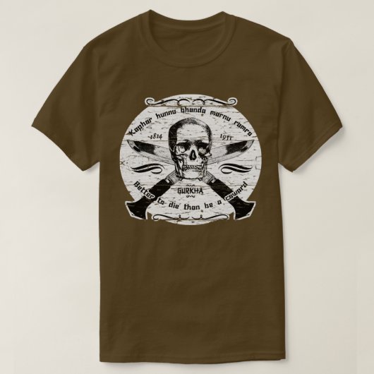Die Gurkhas sind in Bedrängnis T-Shirt (Design vorne)