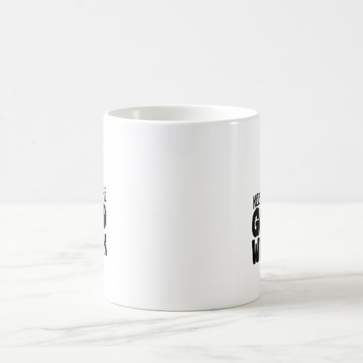 Die gute Arbeit behalten Kaffeetasse (Mittel)