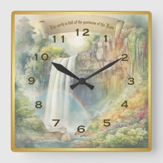 Die Güte der Lord Square Wall Clock Quadratische Wanduhr (Vorderseite)