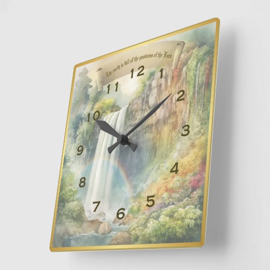 Die Güte der Lord Square Wall Clock Quadratische Wanduhr (Winkel)