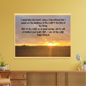 Die Güte des Herrn. Leinwanddruck (Insitu (Wohnzimmer))