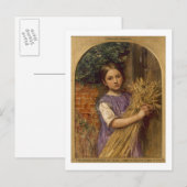 'Die gute Ernte von 1854', 1854 Postkarte (Vorne/Hinten)
