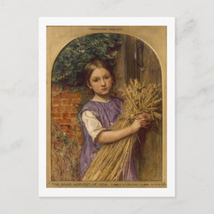 'Die gute Ernte von 1854', 1854 Postkarte