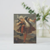Die gute Flasche, das Zeichen des Weinhändlers Postkarte (Stehend Vorderseite)