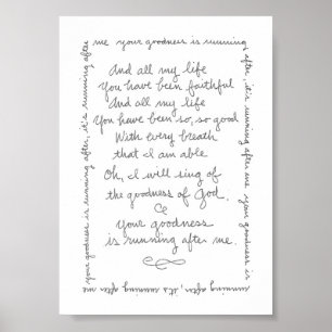 Die Güte Gottes drucken Poster