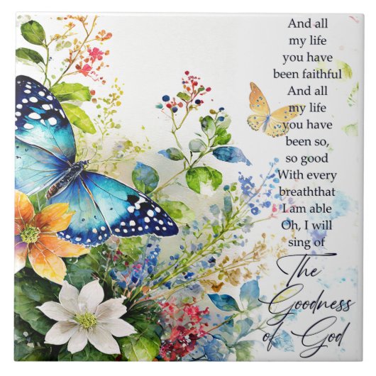 Die Güte Gottes Fliese (Vorderseite)