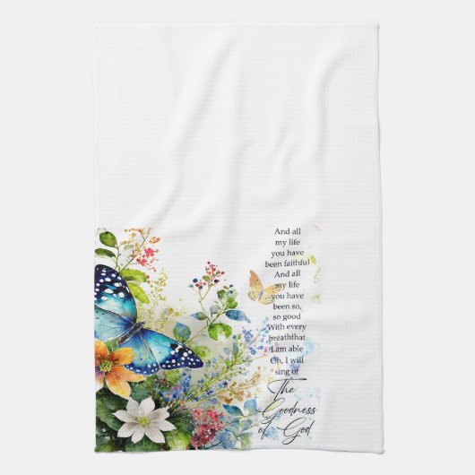 Die Güte Gottes Geschirrtuch (Vertikal)