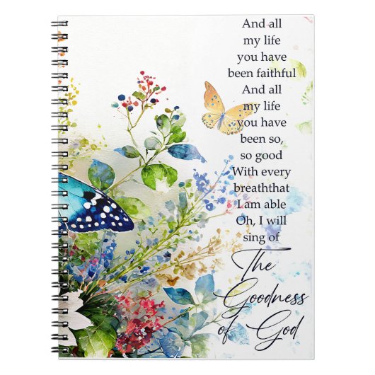 Die Güte Gottes Notizblock (Vorderseite)