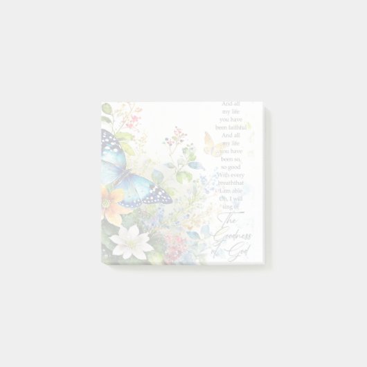 Die Güte Gottes Post-it Klebezettel (Vorderseite)