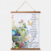 Die Güte Gottes Wandteppich Mit Holzrahmen (Vorderseite)