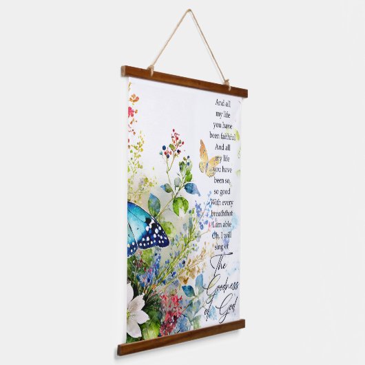 Die Güte Gottes Wandteppich Mit Holzrahmen (Gewinkelt)