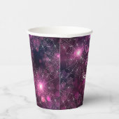 Die gute Hexe funkelt Spinnennetze Webs 8oz Pappbecher (Rechts)