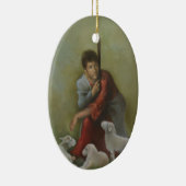 Die gute Hirtendekoration der Keramik Ornament (Rechts)