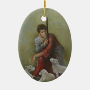 Die gute Hirtendekoration der Keramik Ornament