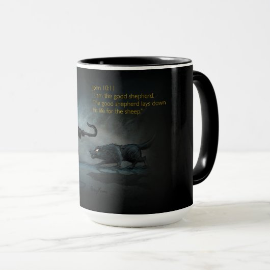 Die gute Hirtenlandschaft Tasse (VorderseiteRechts)