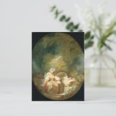 Die gute Mutter von Jean-Honore Fragonard Postkarte (Stehend Vorderseite)