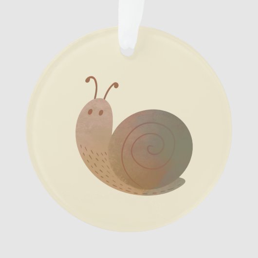 Die gute Schnecke Ornament (Vorderseite)