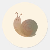 Die gute Schnecke Runder Aufkleber (Vorderseite)