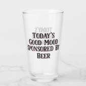 Die gute Stimmung von heute, gesponsert von Bier Glas (Rückseite)