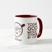 Die gute Stimmung von heute wird durch den Kaffee  Tasse (VorderseiteRechts)