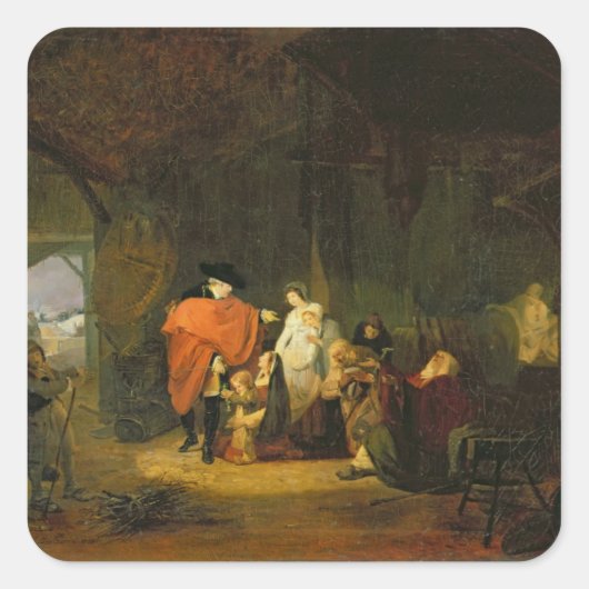 Die Güte von Louis XVI Quadratischer Aufkleber (Vorderseite)
