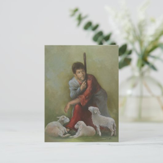 Die gute Weihnachtskarte Postkarte (Stehend Vorderseite)