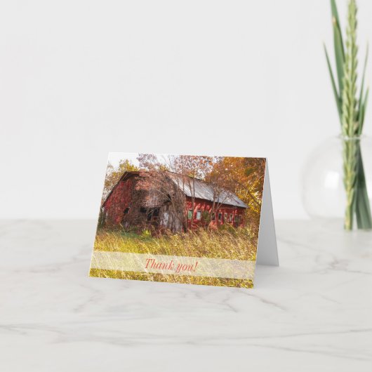 Die guten alten Zeiten der Landwirtschaft dank Kar Dankeskarte (Vorderseite)