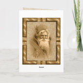 Die guten alten Zeiten Feiertagskarte (Rückseite)