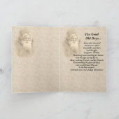 Die guten alten Zeiten Feiertagskarte (Innenseite)