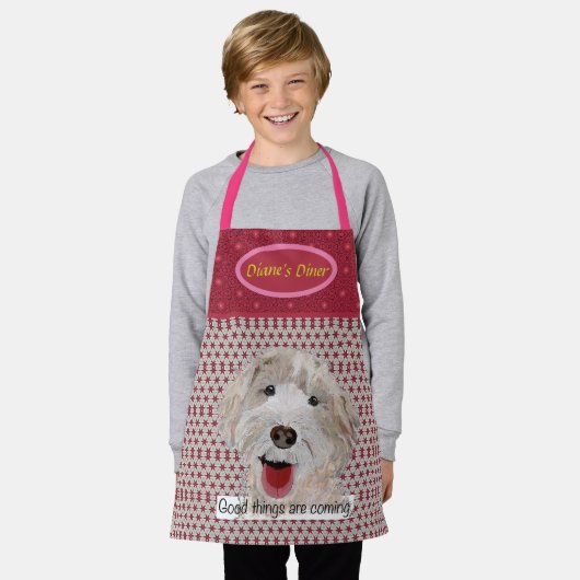 Die guten Dinge der Kid Koch Schürze kommen (Getragen)