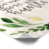 Die guten Dinge kommen denen zu, die sich trauen Poster (Ecke)