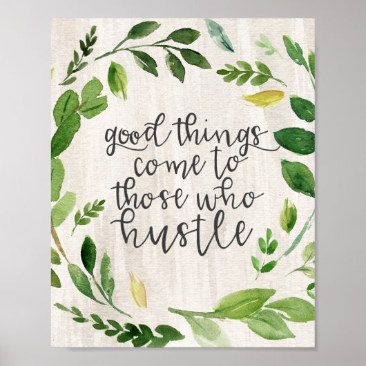 Die guten Dinge kommen denen zu, die sich trauen Poster (Vorne)