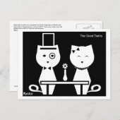 Die guten Twins Postkarte (Vorne/Hinten)