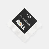 Die guten Zeiten werden in Schwarz gelassen Serviette (Ecke)