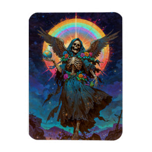 Die gütige Schattenheilige Santa Muerte Magnet