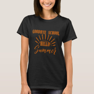 Die Gymnasialschule am vergangenen Schultag im Som T-Shirt