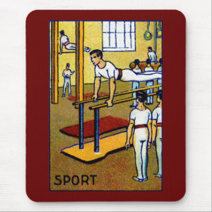 Die Gymnastik 1910 Männer Mousepad
