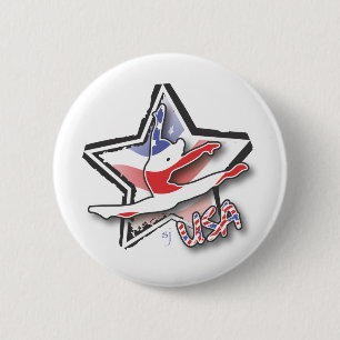 Die Gymnastik USA-Frauen Button