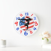 Die gymnastische Uhr des Mädchens (Zuhause)